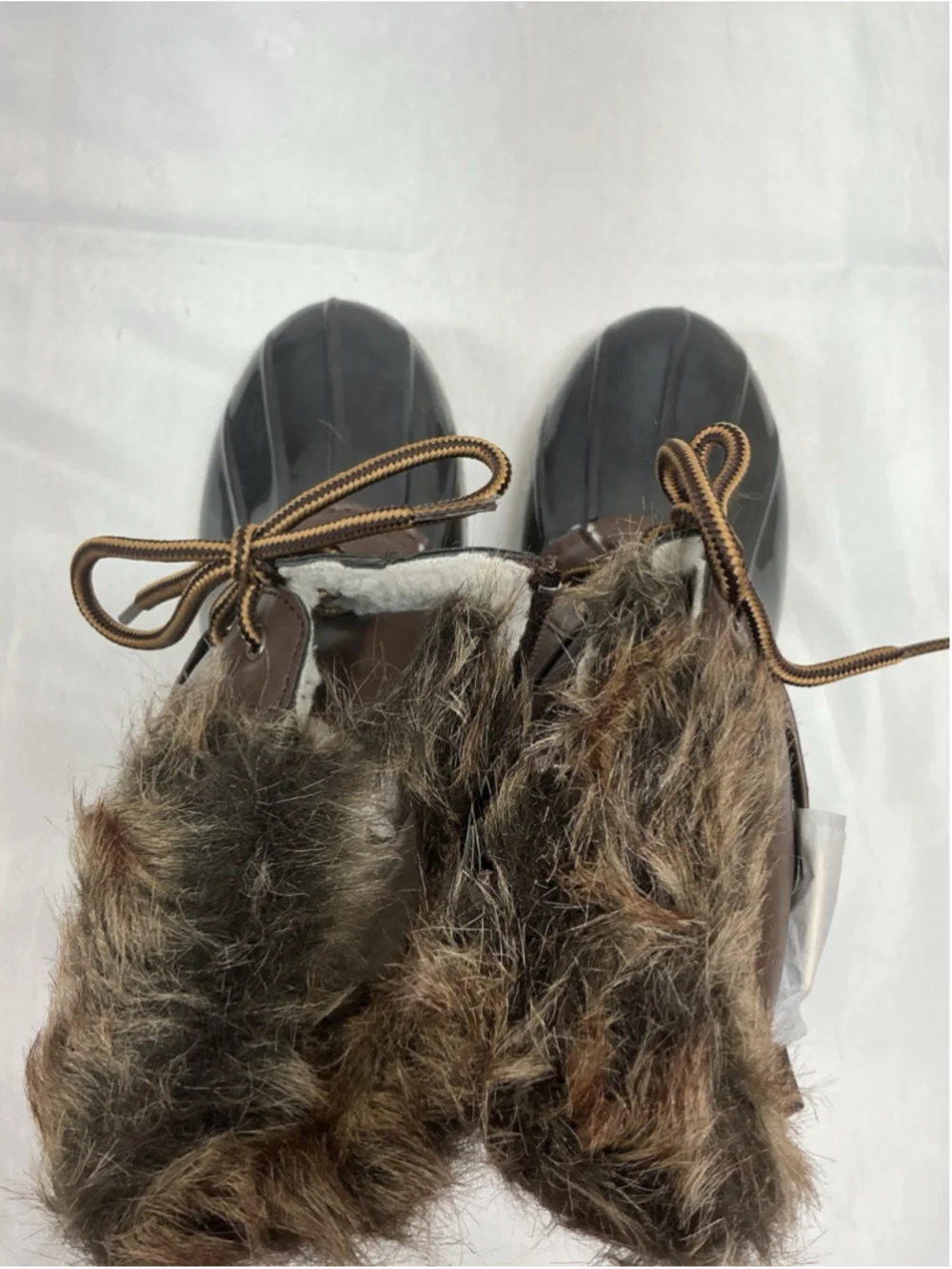 Womans New Nature Breeze Lace Up Duck Boots Brown Size 7